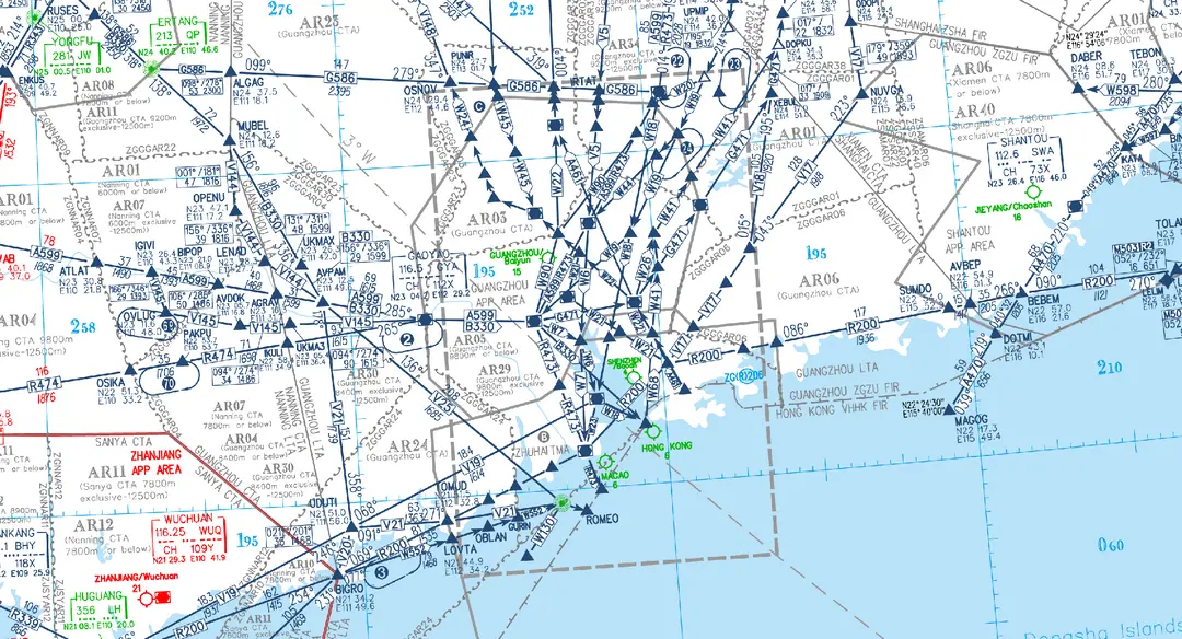 珠三角航路图
